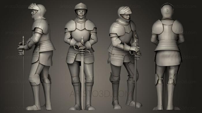 Military figurines (STKW_0032) 3D model for CNC machine